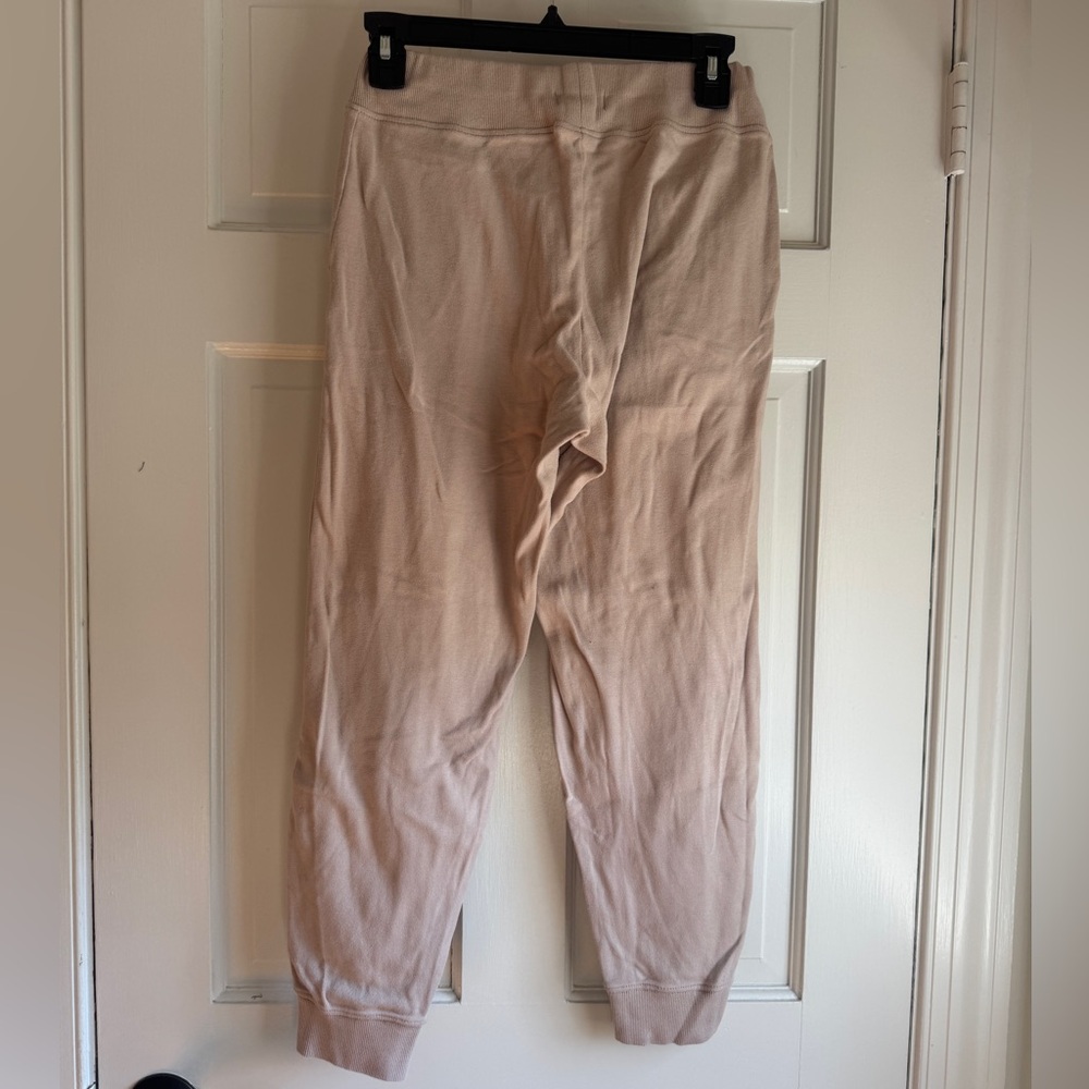 Pact Organic Cotton Jogger Sweatpants Beige Size Small - Picture 4 of 5